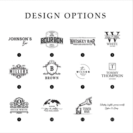 a bunch of logos that are on a white background
