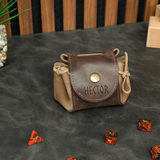 Personalized Tabletop Dice Bag: Leather Dungeons and Dragons Dice Storage