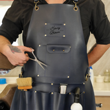 Personalized Hair Stylist Custom Leather Apron, Apron with Name, Chef Apron, Apron for Beauty Salon, Hair Stylist Leather Gift, Gift for Her