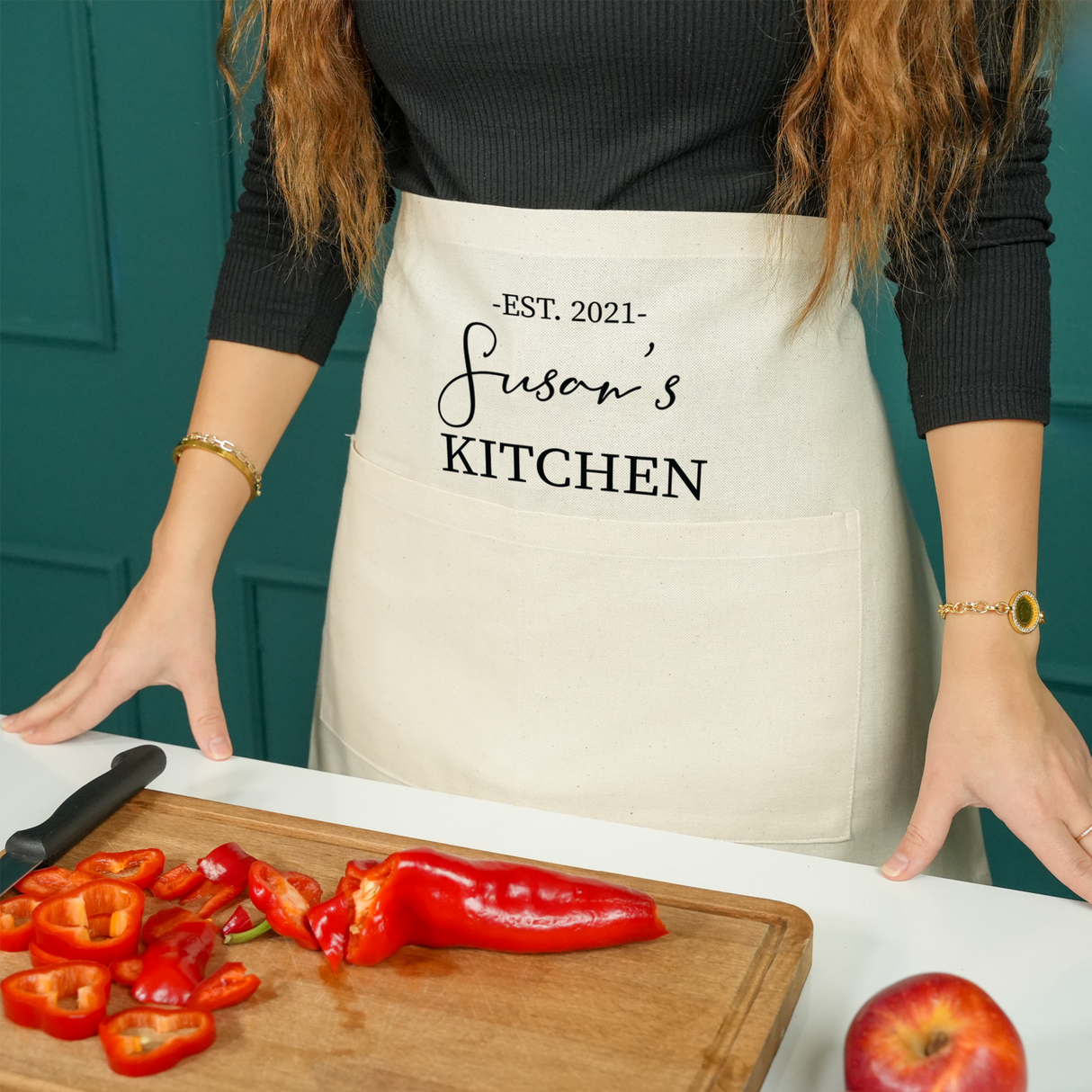 Japanese Crossback Apron: Cotton Pinafore with No-Tie Design for Kitchen or Garden