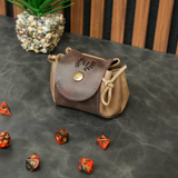 Custom DnD Dice Bag: Personalized Leather Gift for Dungeon Master or Gamer