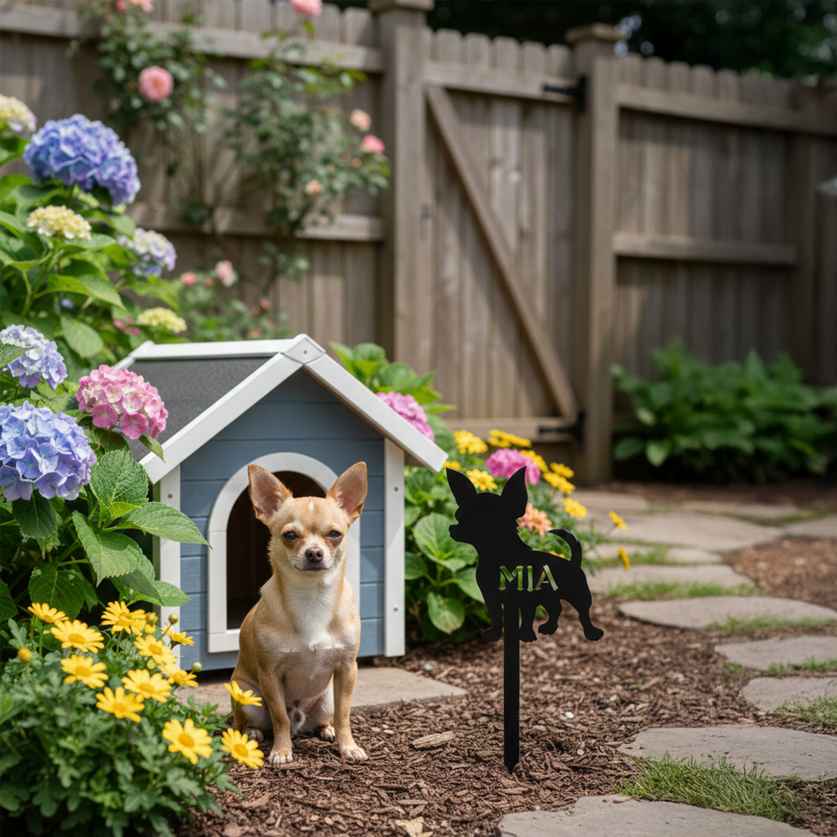 Custom Cat Memorial Grave Marker: Personalized Metal Sign with Name, Loss of Pet Tribute Gift