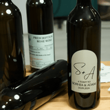 Personalized Wine Label: Custom Bottle Couples Name Sticker, Housewarming Gift