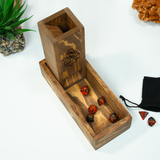 Dungeons and Dragons Dice Box: Personalized Wooden Dice Rolling Tray and Storage