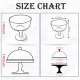 Personalized Smash Cake Stand: Glass Dessert Display with Lid, Baby First Birthday Party Table Decor