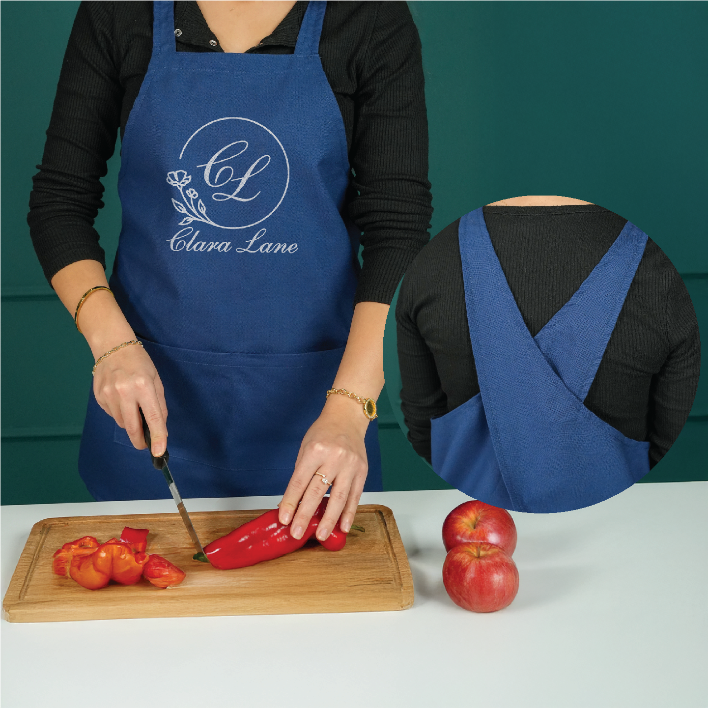 Personalized Japanese Cotton Apron: Cross Back Smock Dress Style with ArriaHome LLC Personalized Japanese Cotton Apron: Cross Back Smock Dress Style with ArriaHome LLC