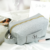Makeup Bag Personalized Gift for Her, Custom Travel Cosmetic Pouch, Women Toiletry Bag, Girlfriend Birthday Gift, Mom Gift, Bridesmaid Gift