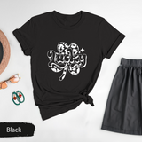 Lucky Shamrock St Patricks Day T-Shirt, Retro Irish Festival Tee, Four Leaf Clover T-Shirt, Trendy Irish Lucky Charm Tshirt, Green Day Gift