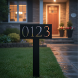 House Number Address Sign for Wall, Custom Street Name Metal Outdoor Decor