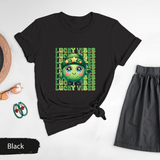 Lucky Vibes St Pattys Day TShirt, Cute Shamrock Shirt, Lucky Charm Tee, Green Holiday Gift, St Patrick Day Gift, Unisex Festival Gift Tee