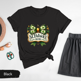 St. Patricks Bow T-Shirt, Cute Shamrock Bow Shirt, Irish Clover Graphic Tees, Coquette Bow T-shirt, St Paddys Day Shirt, Womens Lucky Charm