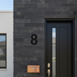 Custom Minimalist Metal Door Number: Wall Mount House Number Sign for Font Door Decor