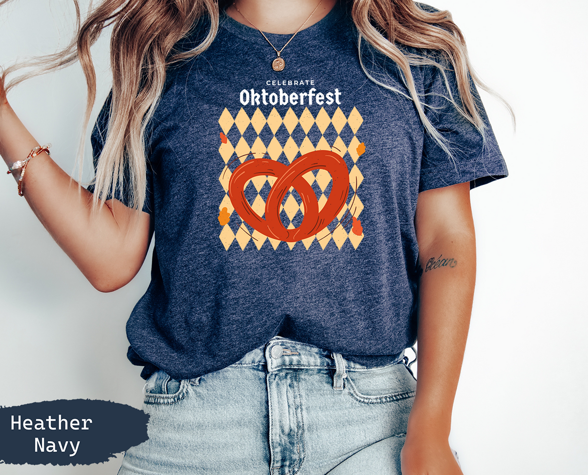 Oktoberfest T-Shirt, Celebrate Oktoberfest, Octoberfest Pretzel Shirt, Funny Octoberfest Shirt, Beer Party Tee, German Oktoberfest Shirts