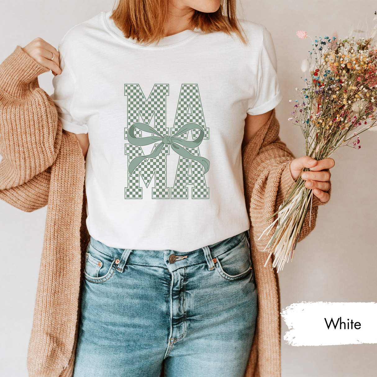 Mama St. Patrick's Day T-Shirt, Lucky Mama Shirt, Grandma Saint Patricks, Cute Saint Patricks Day Tee,  Irish Mama Gift, Mama Coquette Bow
