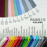 Monogrammed Punch Needle Pillow: Red Gingham Christmas Cushion with Ruffle Edges