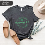 Leprechaun Brewing Co Shirt, St Patrick's Day Beer Tee, Funny Irish Pub T-Shirt, Lucky Spirits Drinking Shirt, Vintage Brewery Graphic Tee