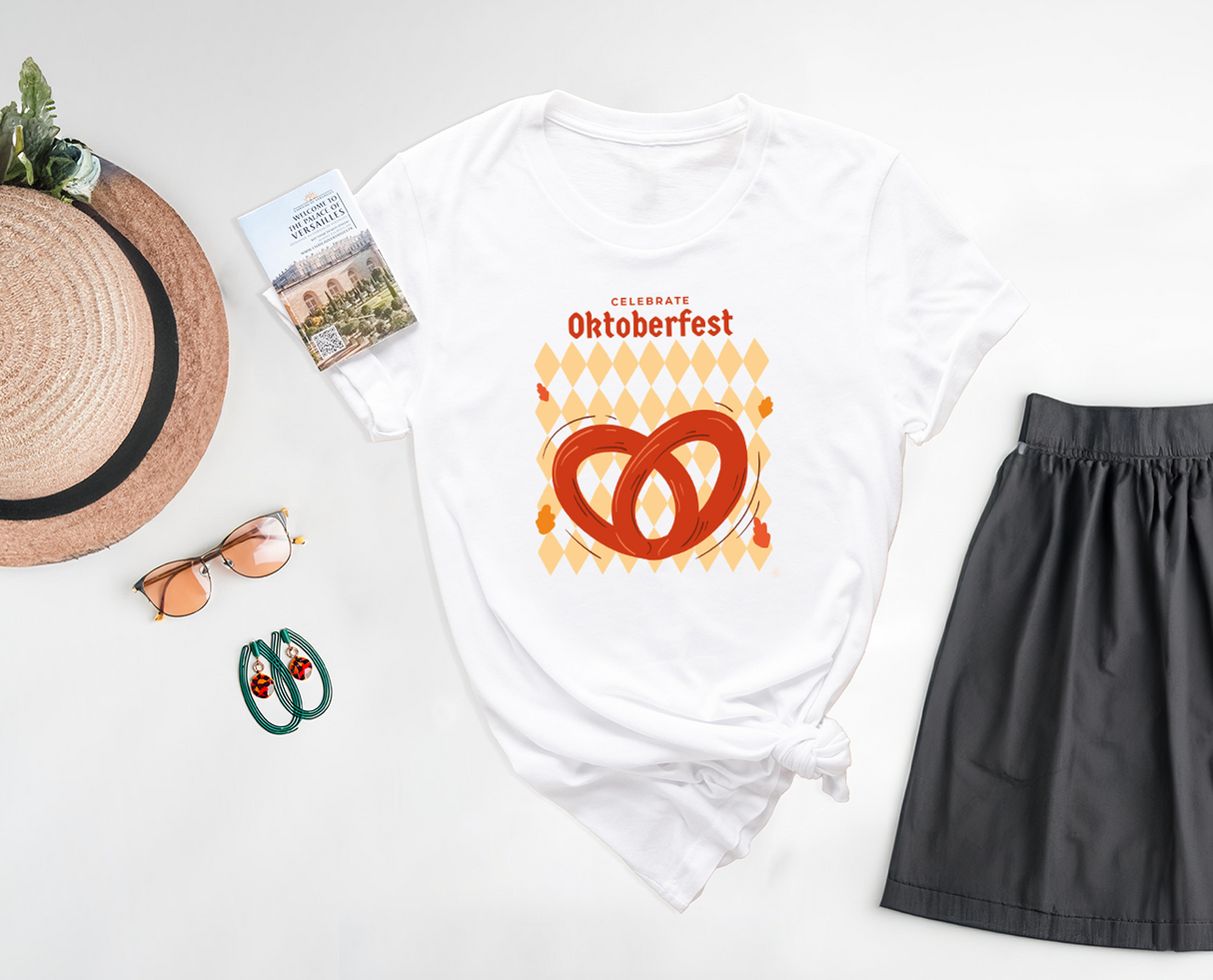 Oktoberfest T-Shirt, Celebrate Oktoberfest, Octoberfest Pretzel Shirt, Funny Octoberfest Shirt, Beer Party Tee, German Oktoberfest Shirts