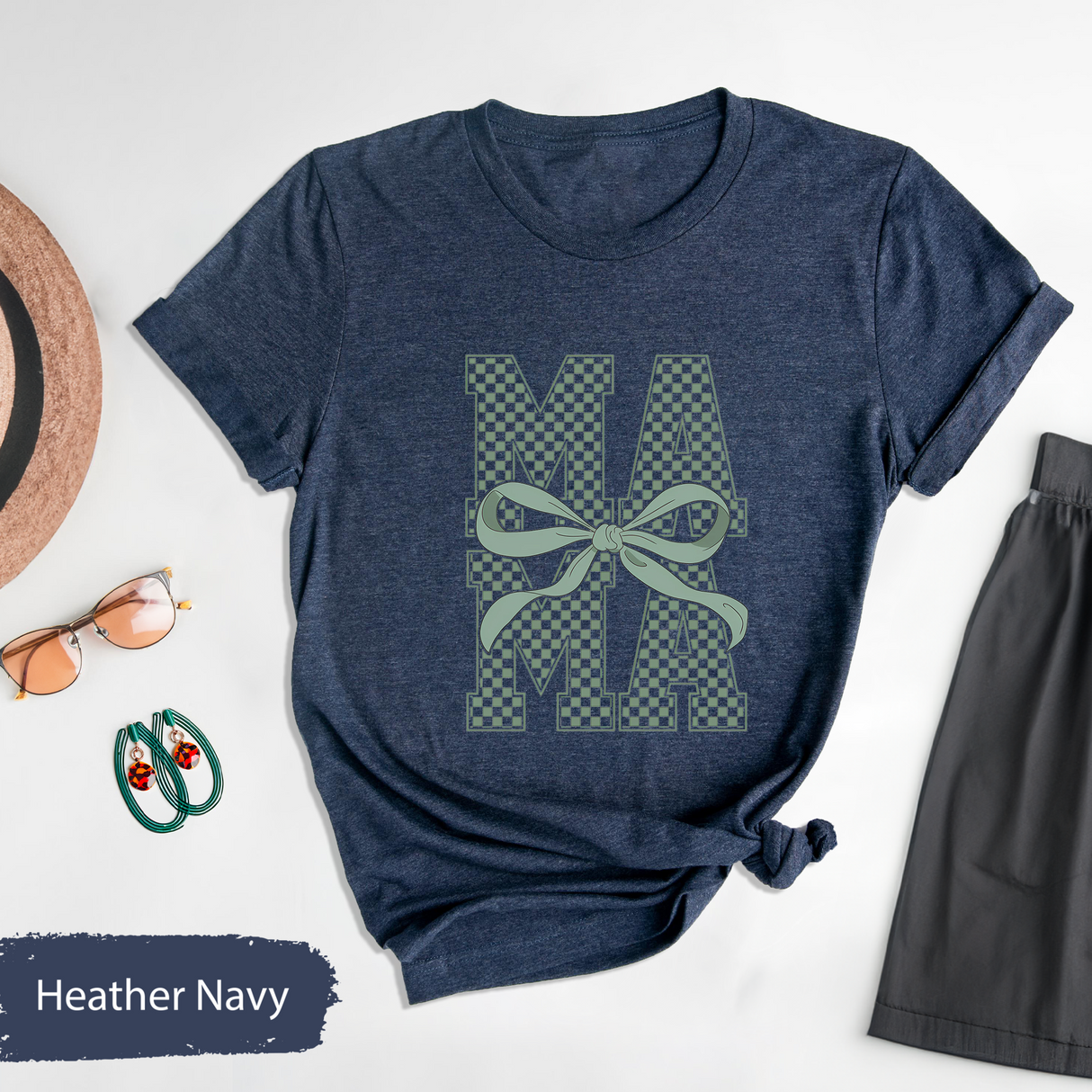 Mama St. Patrick's Day T-Shirt, Lucky Mama Shirt, Grandma Saint Patricks, Cute Saint Patricks Day Tee,  Irish Mama Gift, Mama Coquette Bow