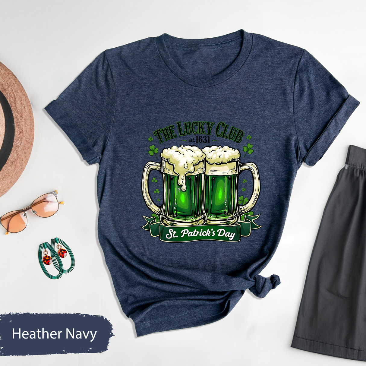 The Lucky Club St. Patricks Day Shirt, Irish Beer Social Club Tee, Unisex St Patricks Day Group T-Shirt, Beer Lover Gift, Irish Drink Shirt