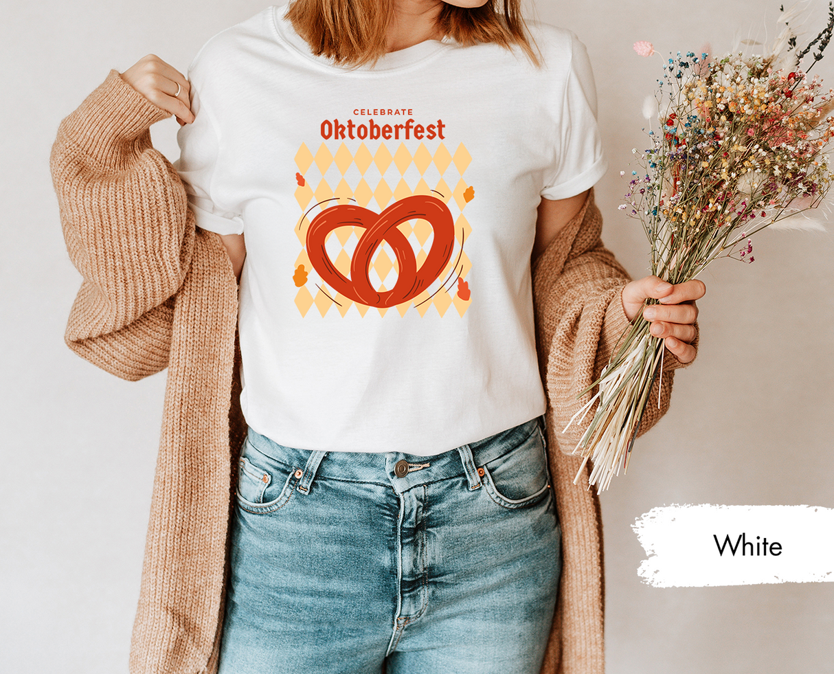 Oktoberfest T-Shirt, Celebrate Oktoberfest, Octoberfest Pretzel Shirt, Funny Octoberfest Shirt, Beer Party Tee, German Oktoberfest Shirts