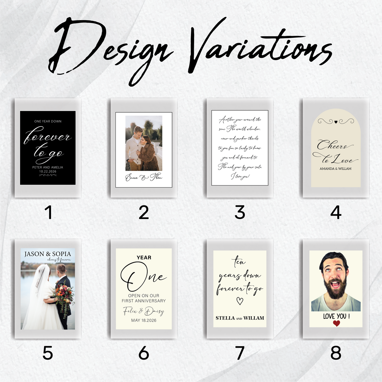 Custom Wine Label with Photo: Romantic Milestone Gift for Couple Anniversary