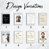 Custom Wine Label with Photo: Romantic Milestone Gift for Couple Anniversary