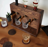 Custom Wooden Liquor Dispenser | Personalized Home Bar Decor