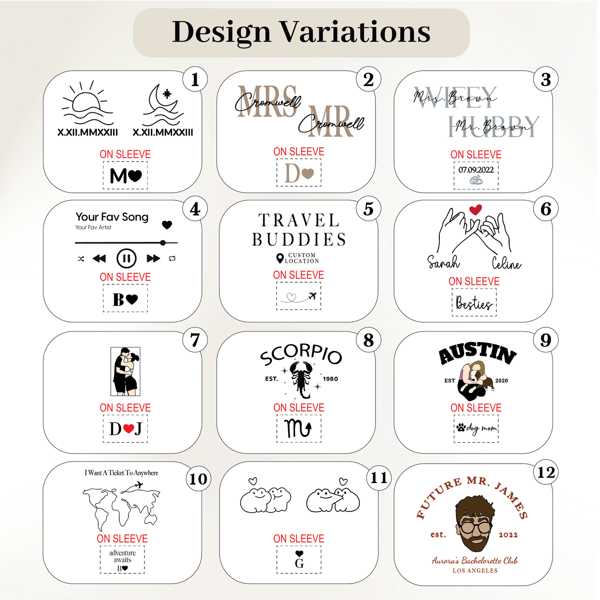 Adventure Awaits Embroidered Sweatshirt: Custom Initial on Sleeve, Christmas Gift for Travelers