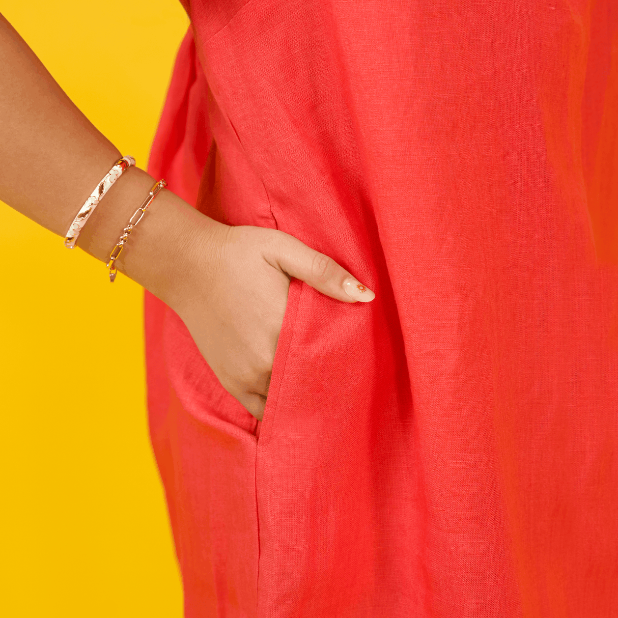 Short Sleeve Linen Mini Dress: Relaxed Fit Minimalist Everyday Clothing