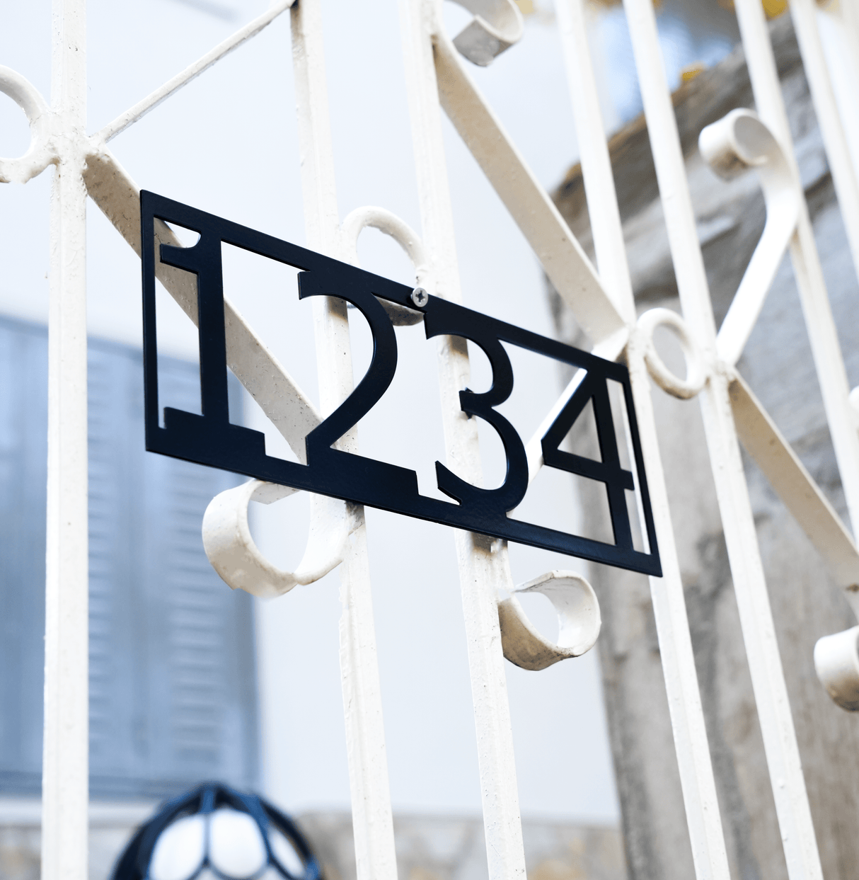 Custom Minimalist Metal Door Number: Wall Mount House Number Sign for Font Door Decor