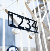 Custom Minimalist Metal Door Number: Wall Mount House Number Sign for Font Door Decor