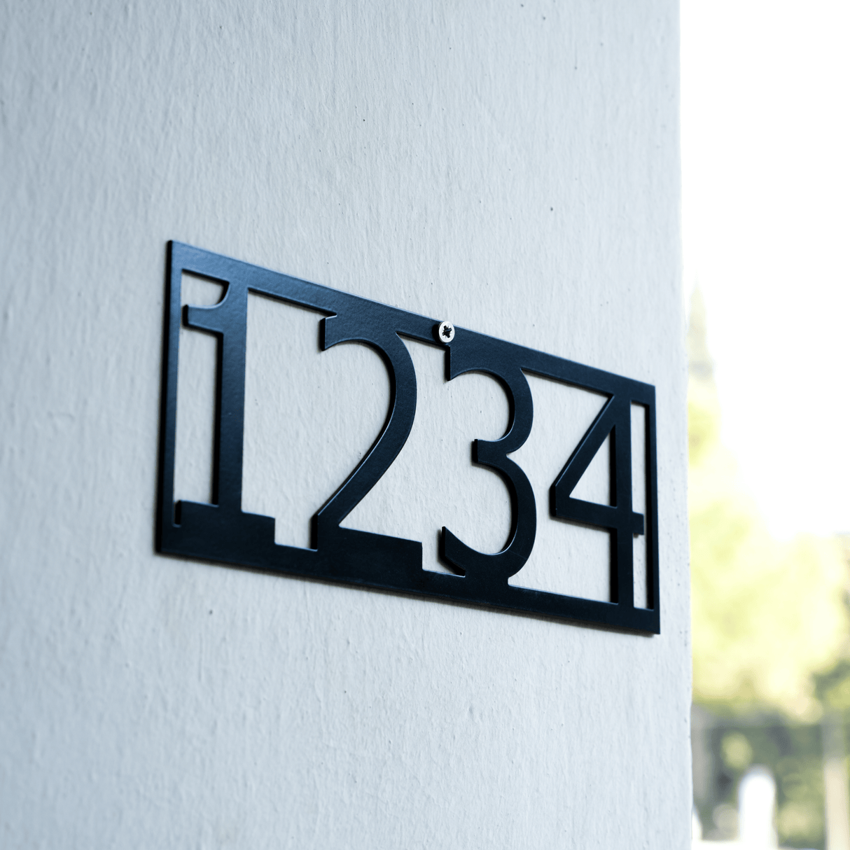 House Number Address Sign for Wall, Custom Street Name Metal Outdoor Decor