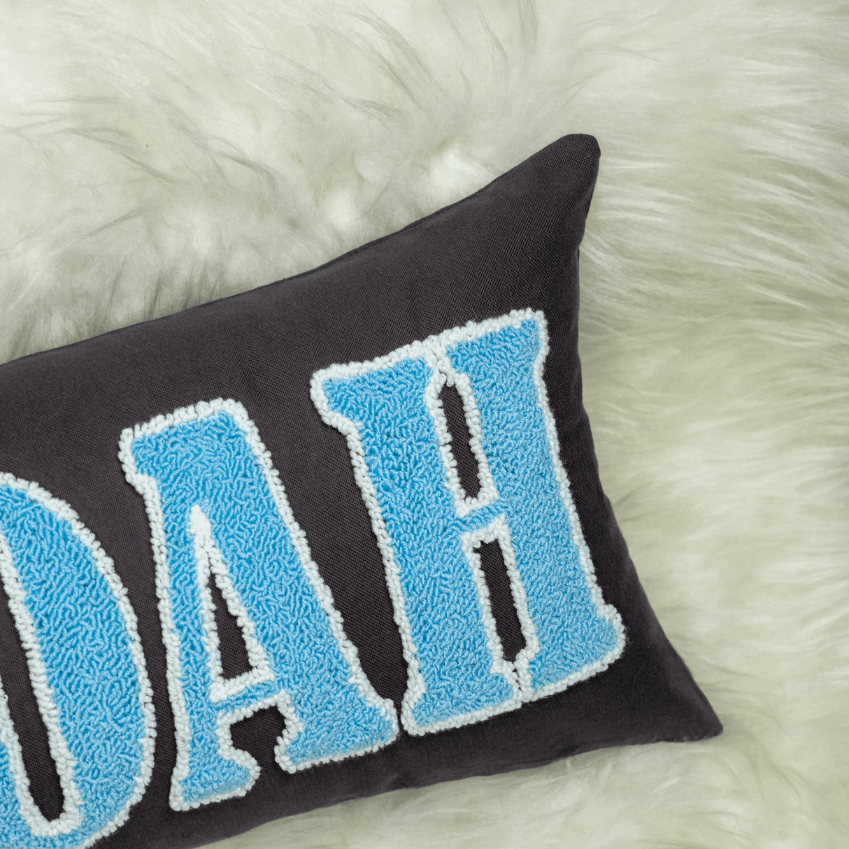 Baby Boy Punch Needle Nursery Pillow: Personalized Name Gift for Newborn Baby
