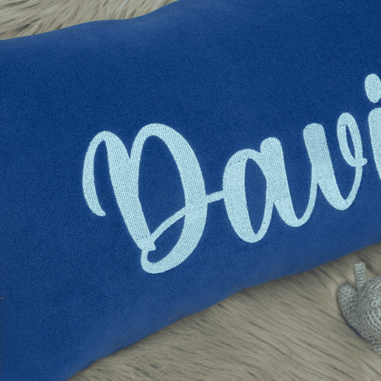 Couple Name Monogram Embroidered Polar Fleece Pillow: Christmas Gifts for Newlywed