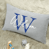 Fleece Name Pillow with Embroidery: Personalized Kids Room or Nursery Styling
