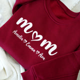 Personalized Mom Sweatshirt, Mother's Day Gifts, Gift from Daughter, Family Names Crewneck, Mother in Law Gifts, Custom Mom Birthday Gifts