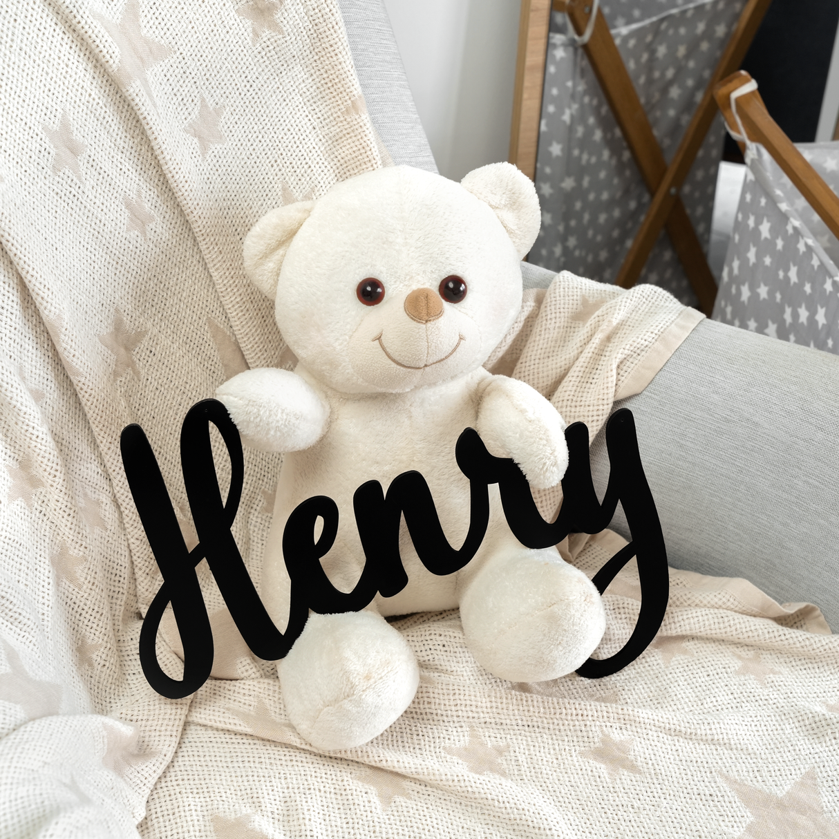 Personalized Baby Name Macrame Toy Storage, Stuffed Animal Net, Toy Organization, Baby Room Wall Decor, Squishmallow Storage, Kids Gift