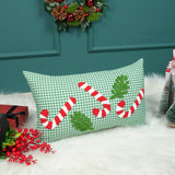Personalized Home Address Embroidered Throw Pillow: Christmas Home Decor
