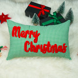 Nativity Scene Christmas Pillow: Punch Needle Embroidered Christian Chiristmas Gift