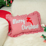 Personalized Baby Girl Name Pillow Cover: Punch Needle Christmas Nursery Decor