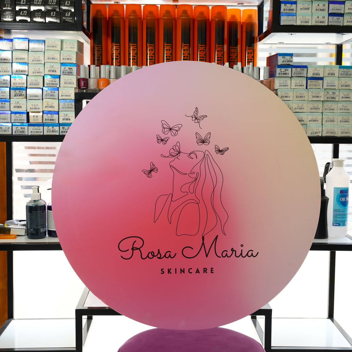 Custom Business Logo Sign: Storefont Hanging Office Sign, PVC Sign in Multiple Shapes