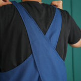 Custom Grill Master Christmas Gift: Personalized Japanese Cotton Apron with Cross Back Design