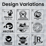 Custom Name Golf Bag Tag: Engraved Leather Personalized Gift for Golfers