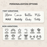 Personalized Pet Storage Basket: Custom Name Dog or Cat Toy Organizer