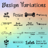 Personalized Wooden Double Feeding Bowl Stand: Custom Engraved Water and Food Bowls