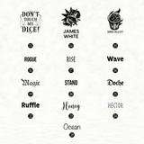 Wooden Tabletop RPG Dice Tower with Tray: Custom Dice Roller for Fantasy Game Nights