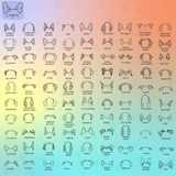 Personalized Wooden Dog Feeder: Raised Pet Dish Holder with Engraved Dog Ears