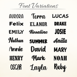 Personalized Name Embroidered Punch Needle Pillow: Custom Baby Gift & Announcement