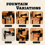 Personalized Glass Whiskey Dispenser with Wooden Stand | Home Bar Accessory