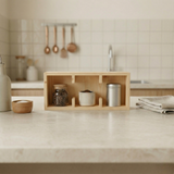 Wooden Coffee Mug Holder Wall Shelf: Coffee Bar Organizer for Kitchen